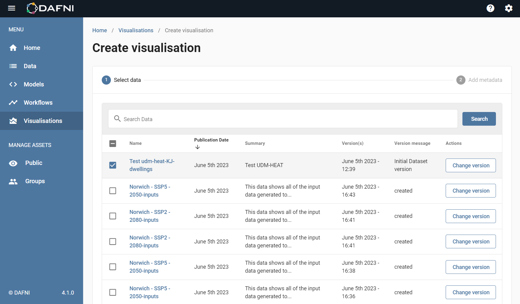 create workflow metadata