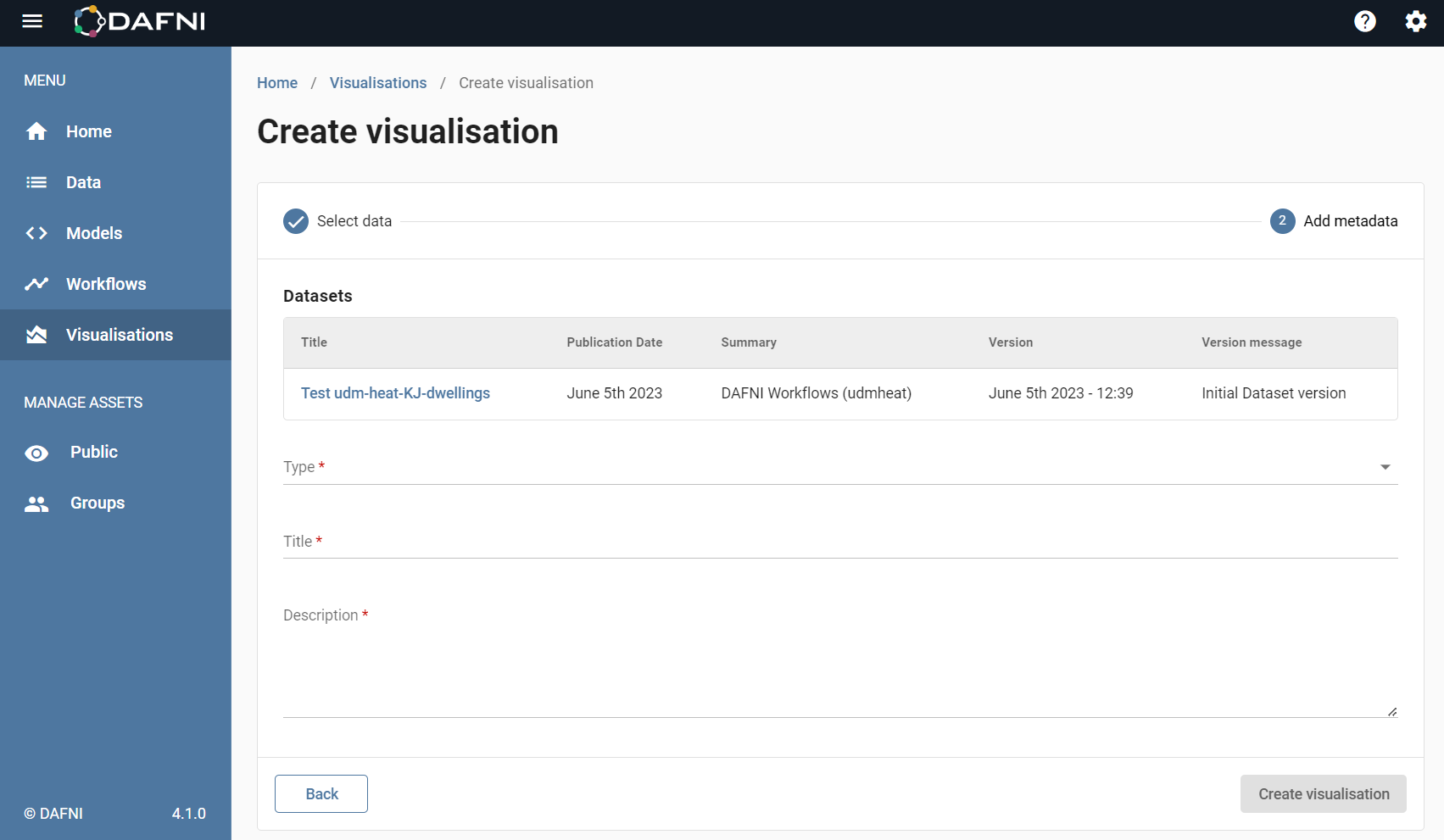 create workflow metadata