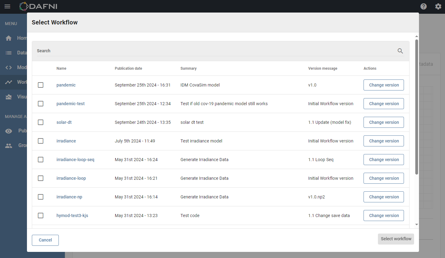 covid 19 loop workflow select workflow